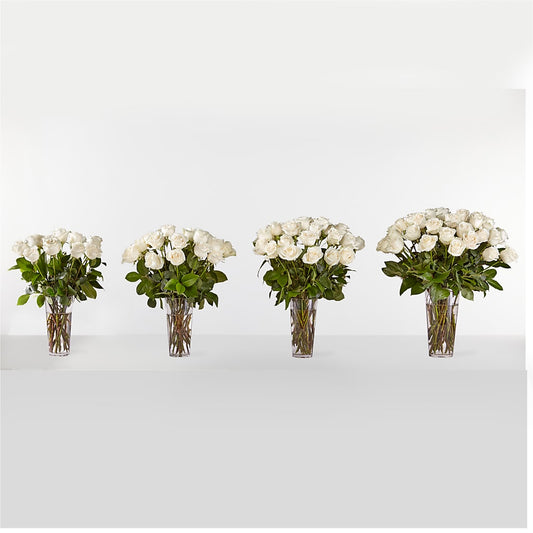 Long Stem White Rose Bouquet – The Pink Petal, Pierre SD