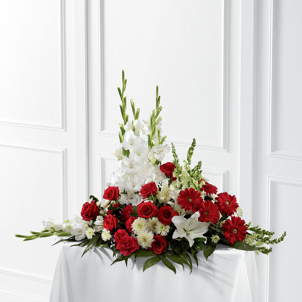 Crimson & White Arrangement – The Pink Petal, Pierre SD