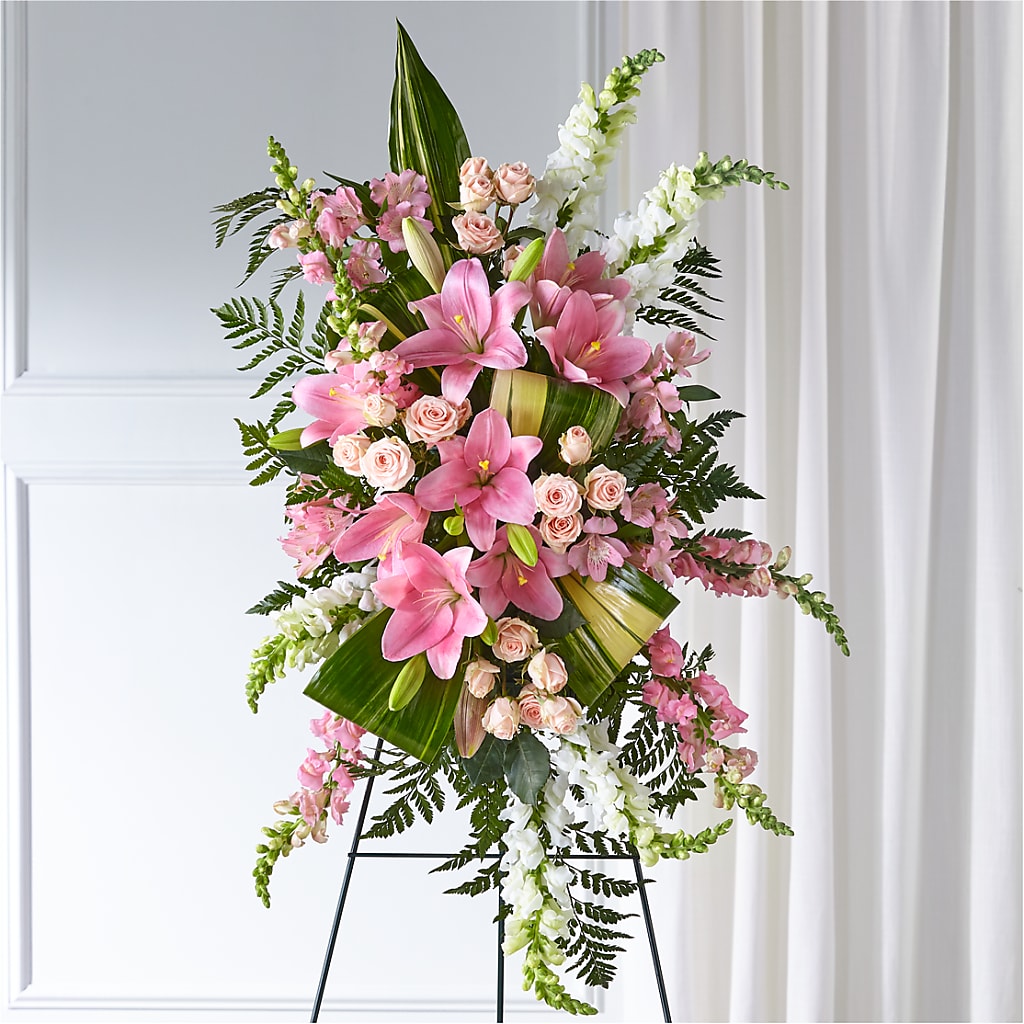 Elegant Embrace Standing Spray – The Pink Petal, Pierre SD