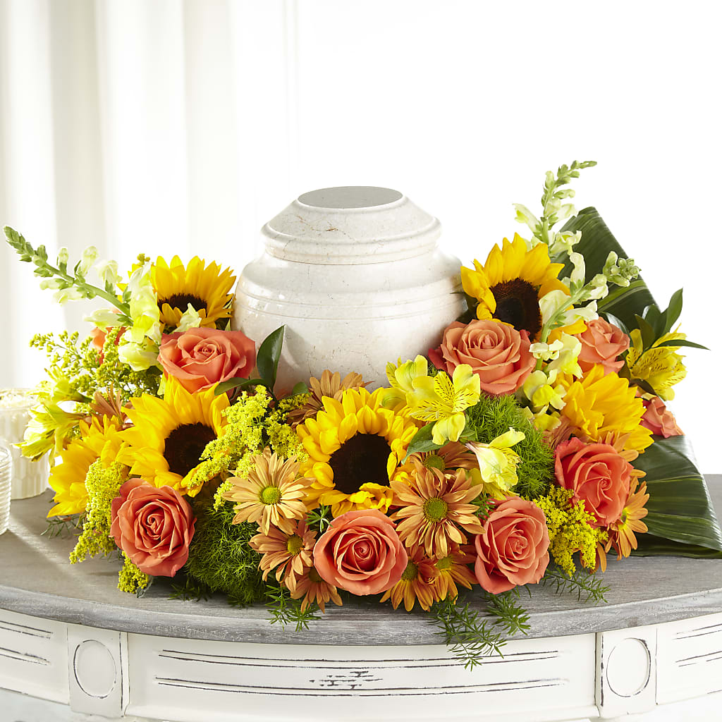 Faithful Sunflower Cremation Adornment – The Pink Petal, Pierre SD