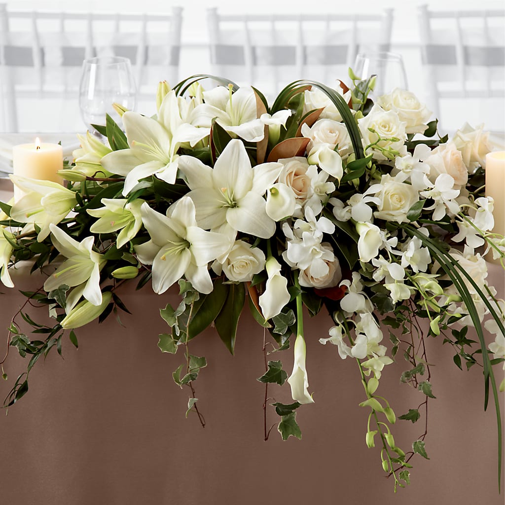 White Linen Arrangement – The Pink Petal, Pierre SD