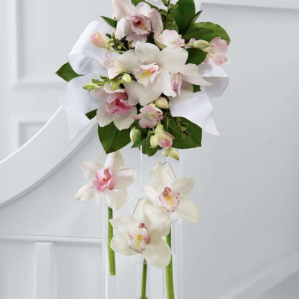 Perfect Entrance Pew Arrangement – The Pink Petal, Pierre SD