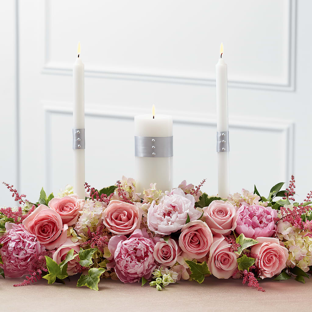 Worldwide Romance Unity Candle Arrangement – The Pink Petal, Pierre SD