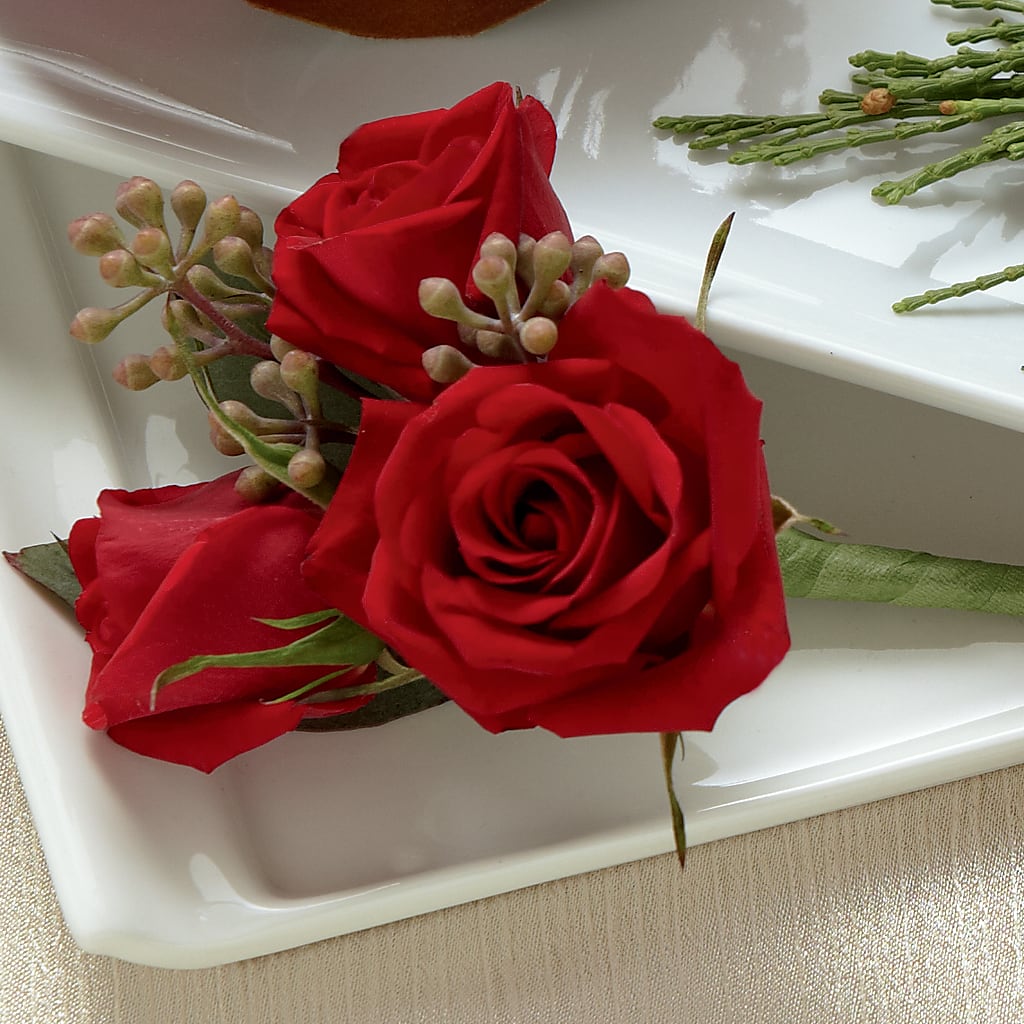 Red Spray Rose Boutonniere – The Pink Petal, Pierre SD