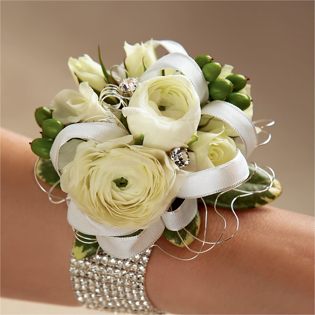 White Wedding Corsage – The Pink Petal, Pierre SD