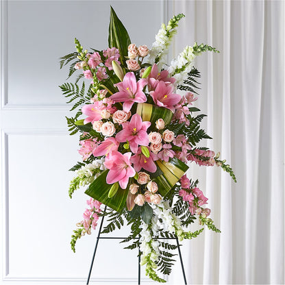 Elegant Embrace Standing Spray –  The Pink Petal, Pierre SD