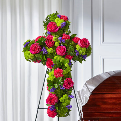 Tribute Rose Floral Cross –  The Pink Petal, Pierre SD