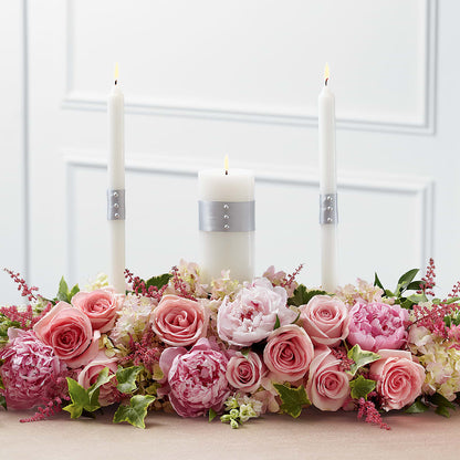 Worldwide Romance Unity Candle Arrangement –  The Pink Petal, Pierre SD
