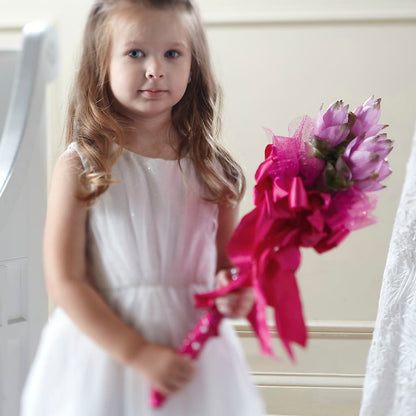 Sparkle Pink Flower Girl Bouquet –  The Pink Petal, Pierre SD